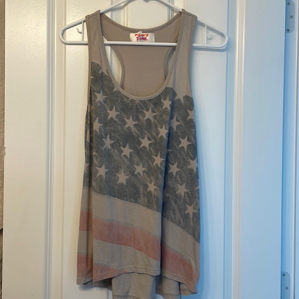 American flag tank